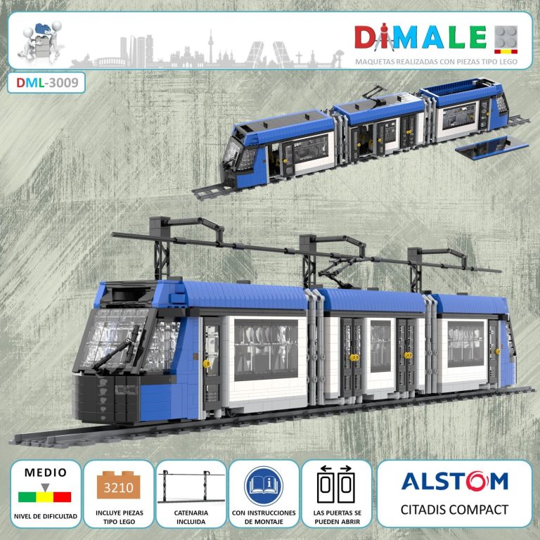 Maqueta del tranvía Alstom Citadis Compact