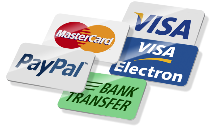 Puedes pagar con PayPal y Transferencia Bancaria
