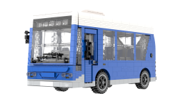 Detalle exterior del microbús Tecnobus Gulliver U520
