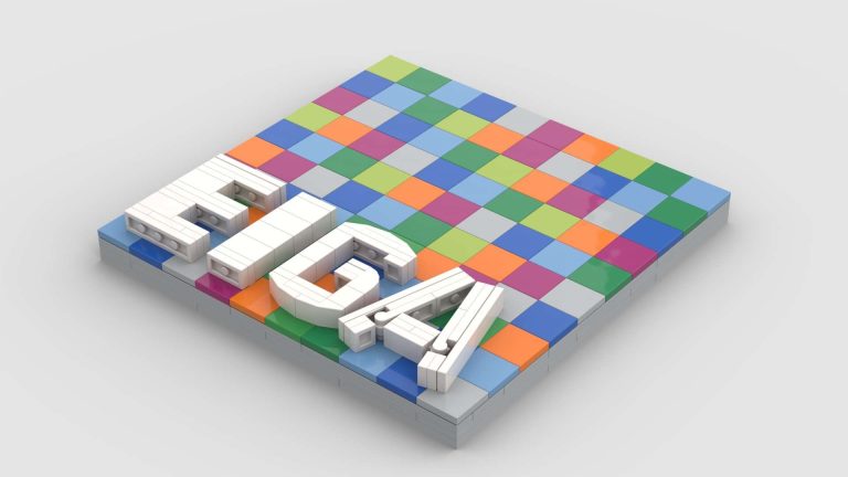 Logotipo aniversario EIGA lego
